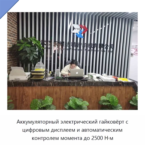 Аккумуляторный электрический гайковёрт с цифровым дисплеем и автоматическим контролем момента до 2500 Н·м