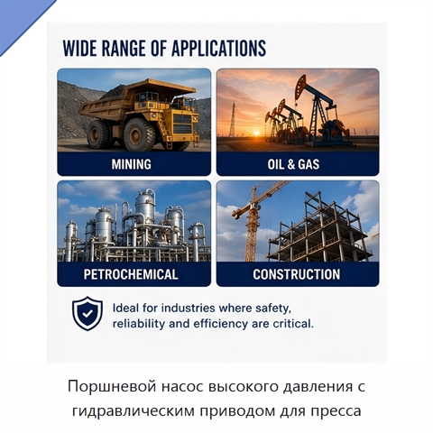 Поршневой насос высокого давления с гидравлическим приводом для пресса