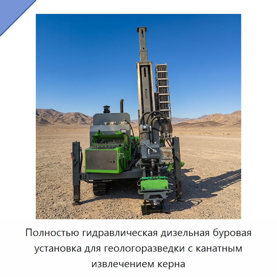Полностью гидравлическая дизельная буровая установка для геологоразведки с канатным извлечением керна — Горнодобывающее оборудование