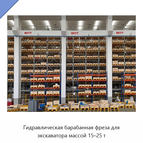 Гидравлическая барабанная фреза для экскаватора массой 15–25 т