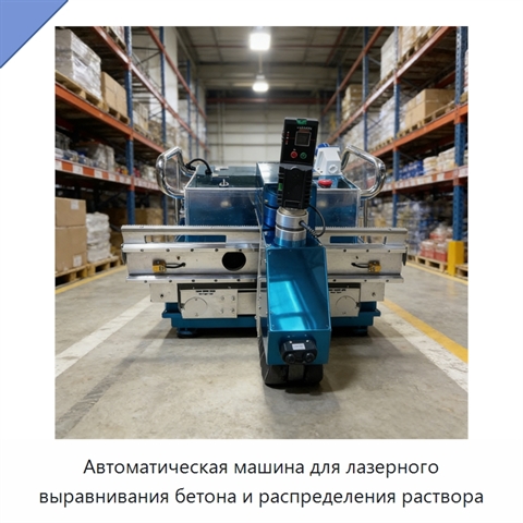Автоматическая машина для лазерного выравнивания бетона и распределения раствора