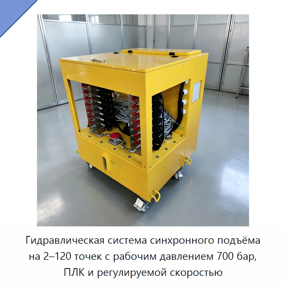 Гидравлическая система синхронного подъёма на 2–120 точек с рабочим давлением 700 бар, ПЛК и регулируемой скоростью — Гидравлические насосы