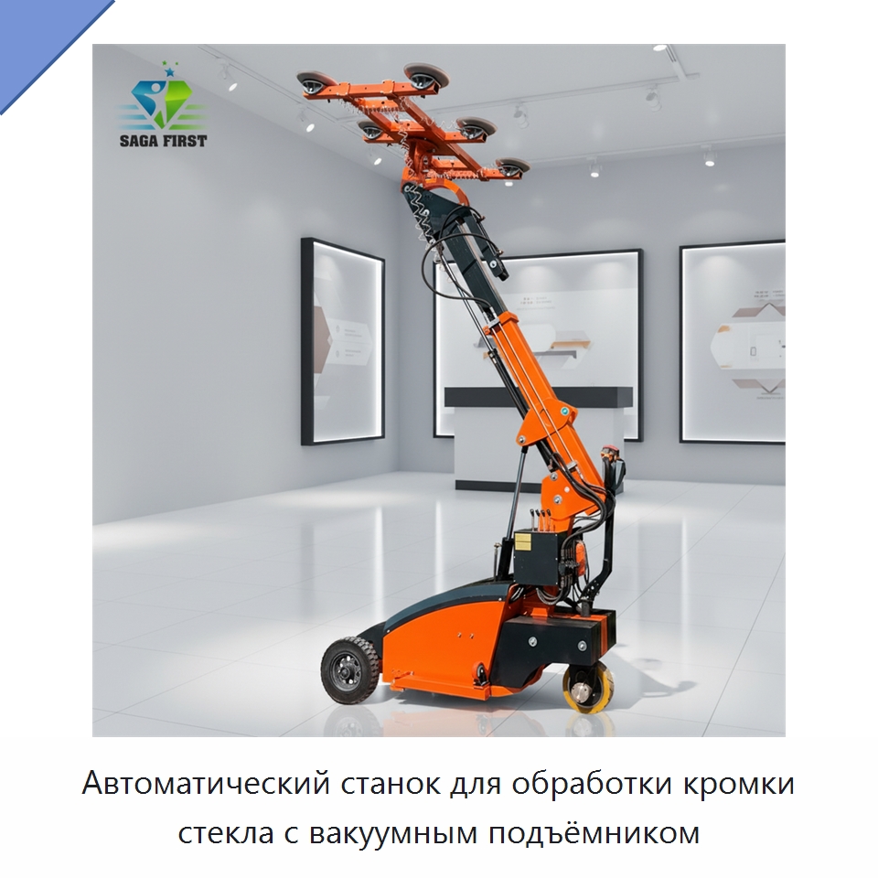 Автоматический станок для обработки кромки стекла с вакуумным подъёмником — Оборудование для производства стекла