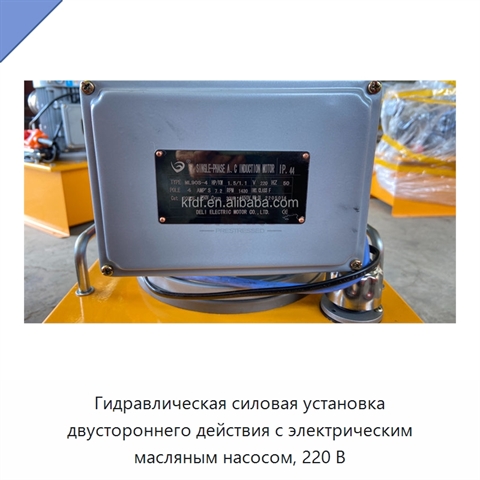 Гидравлическая силовая установка двустороннего действия с электрическим масляным насосом, 220 В