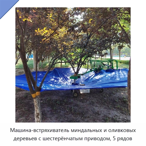 Машина-встряхиватель миндальных и оливковых деревьев с шестерёнчатым приводом, 5 рядов