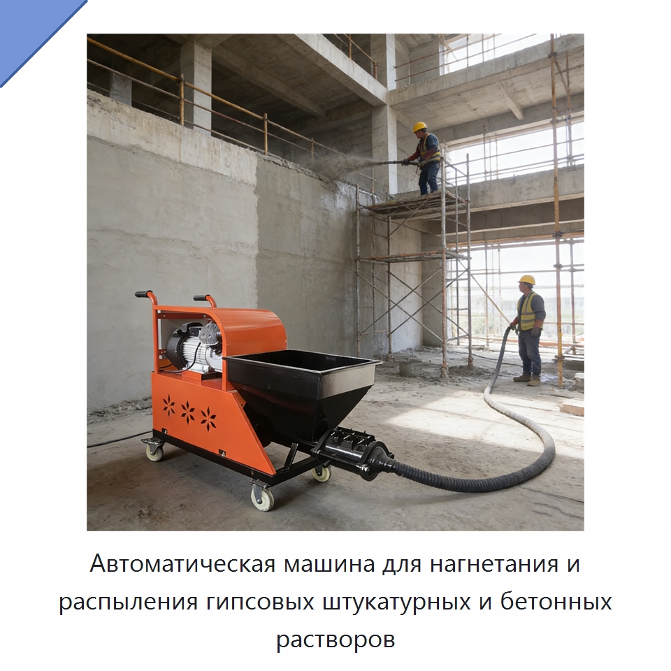 Автоматическая машина для нагнетания и распыления гипсовых штукатурных и бетонных растворов — Штукатурные станции
