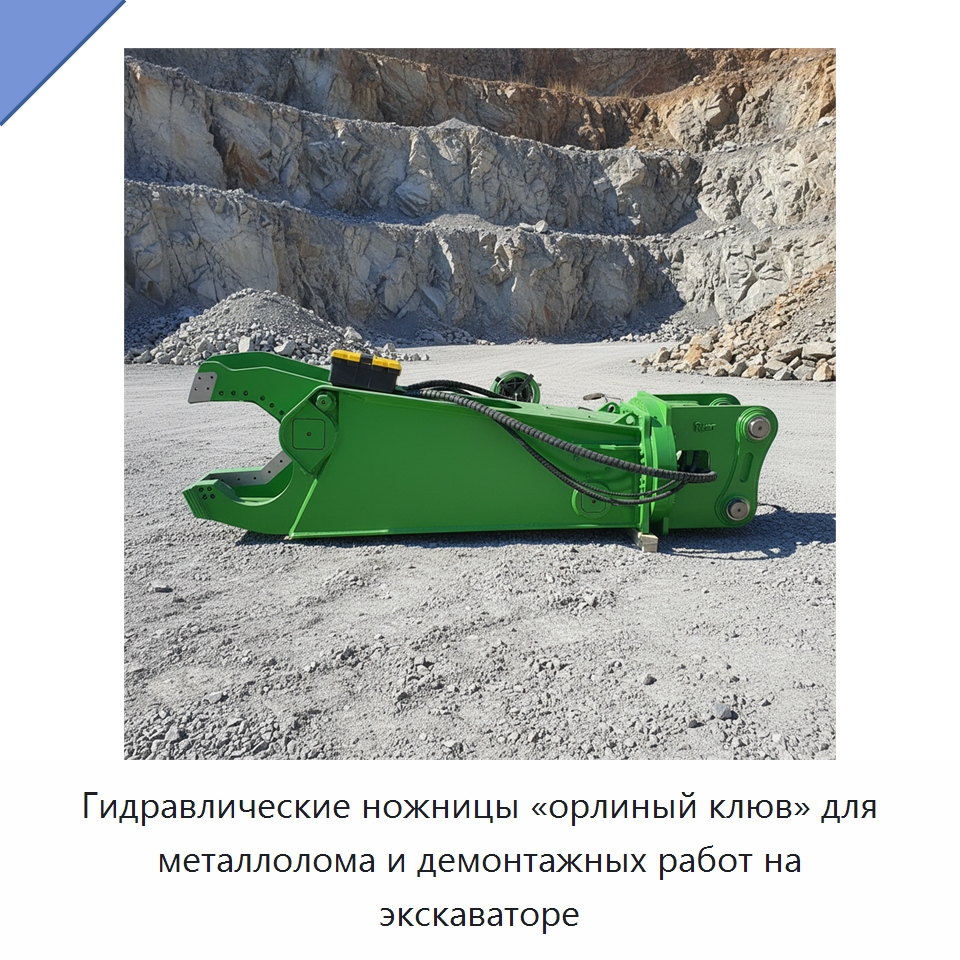 Гидравлические ножницы «орлиный клюв» для металлолома и демонтажных работ на экскаваторе — Навесное оборудование для строительной техники