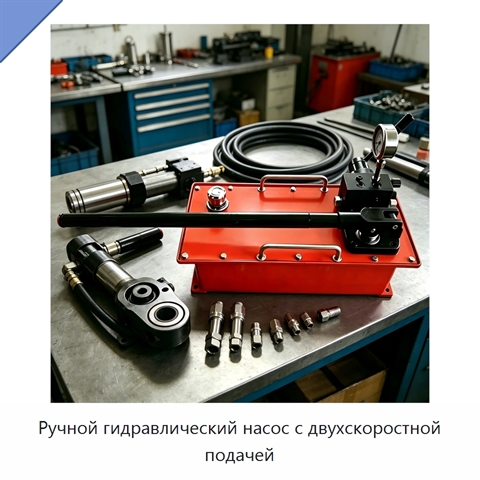 Ручной гидравлический насос с двухскоростной подачей