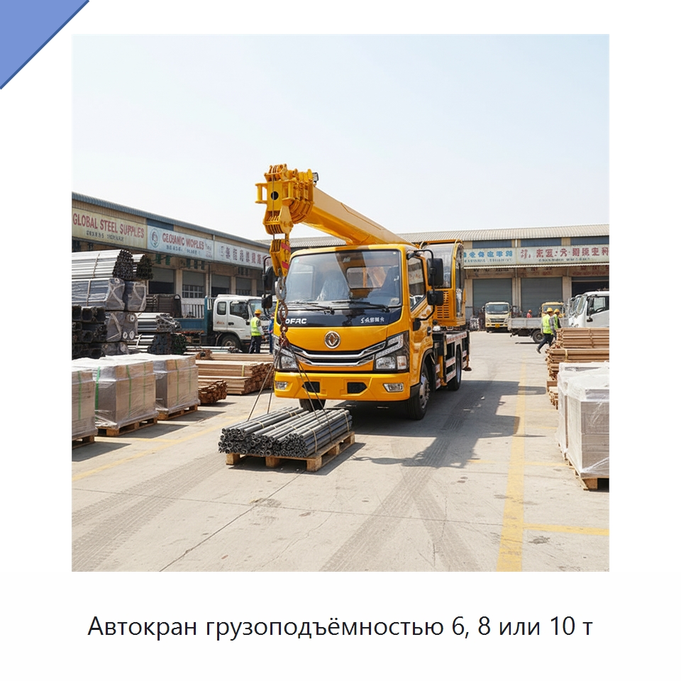 Автокран грузоподъёмностью 6, 8 или 10 т — Краны