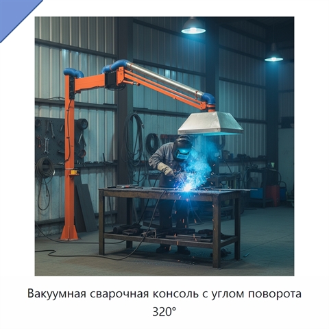 Вакуумная сварочная консоль с углом поворота 320°