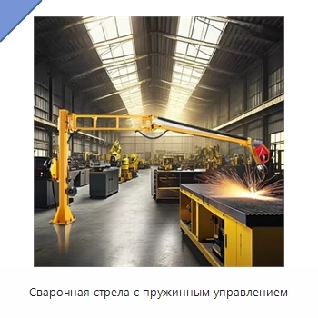 Сварочная стрела с пружинным управлением