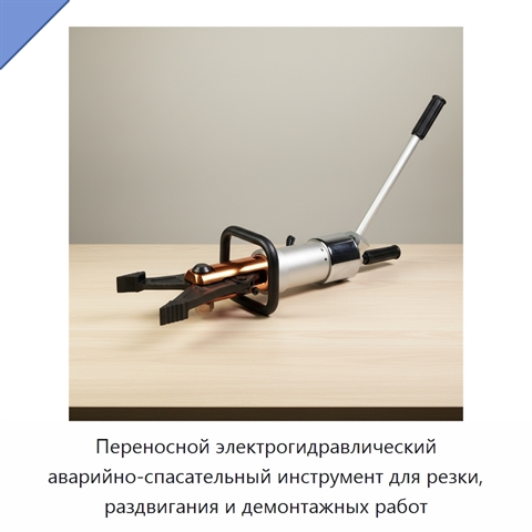 Переносной электрогидравлический аварийно-спасательный инструмент для резки, раздвигания и демонтажных работ