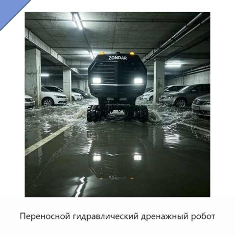 Переносной гидравлический дренажный робот