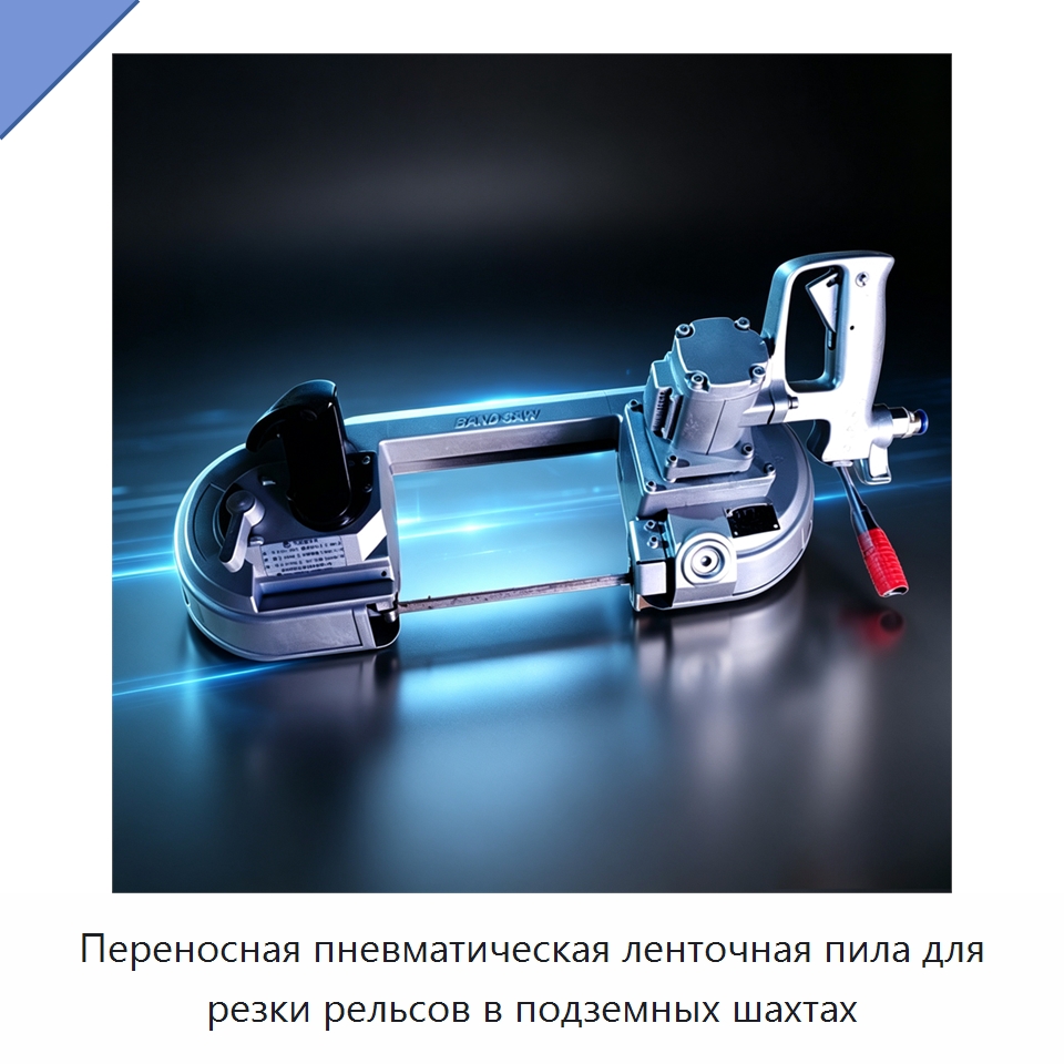 Переносная пневматическая ленточная пила для резки рельсов в подземных шахтах — Металлорежущие станки