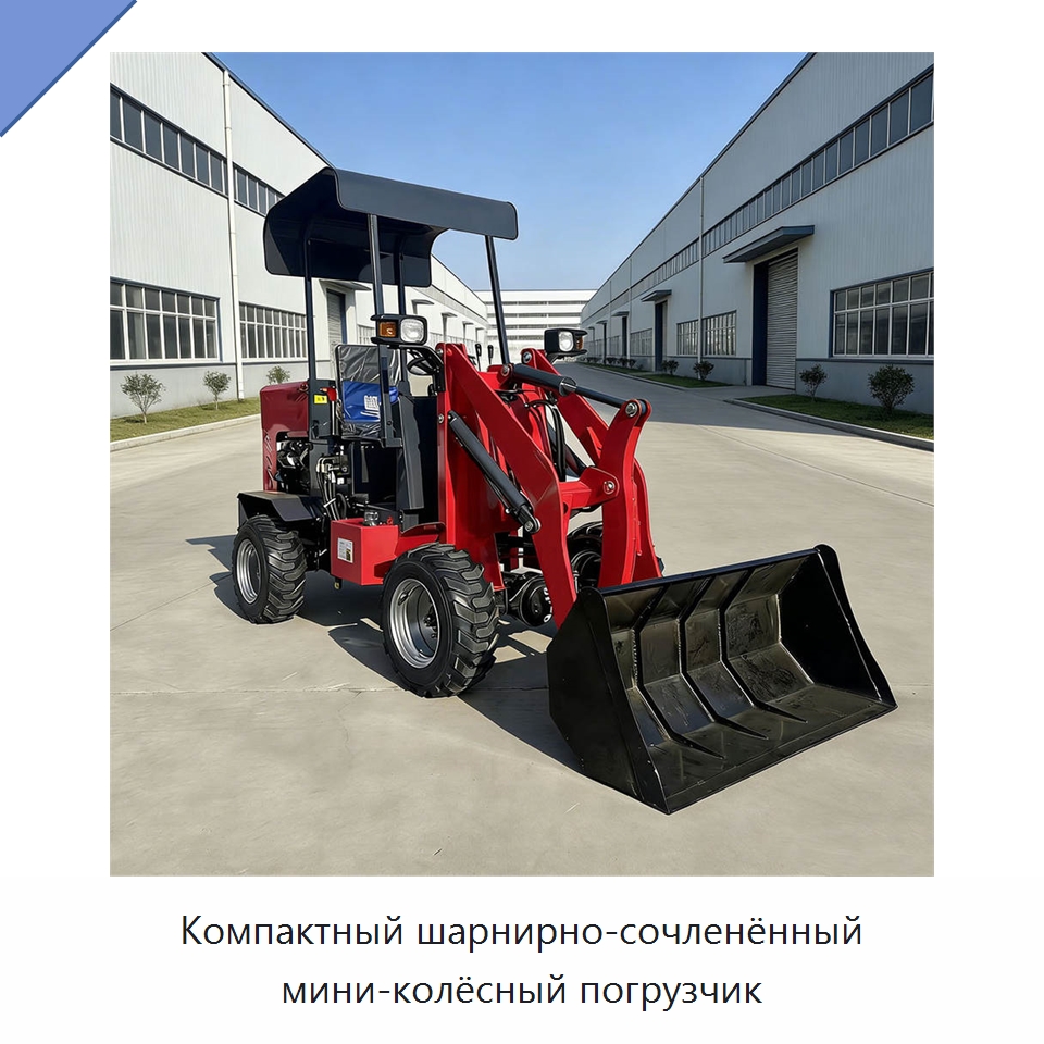 Компактный шарнирно-сочленённый мини-колёсный погрузчик — Землеройная техника