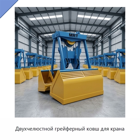 Двухчелюстной грейферный ковш для крана