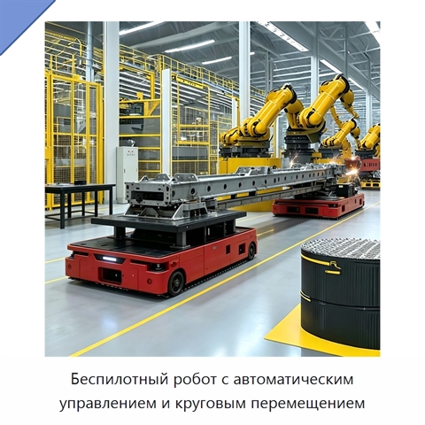 Беспилотный робот с автоматическим управлением и круговым перемещением