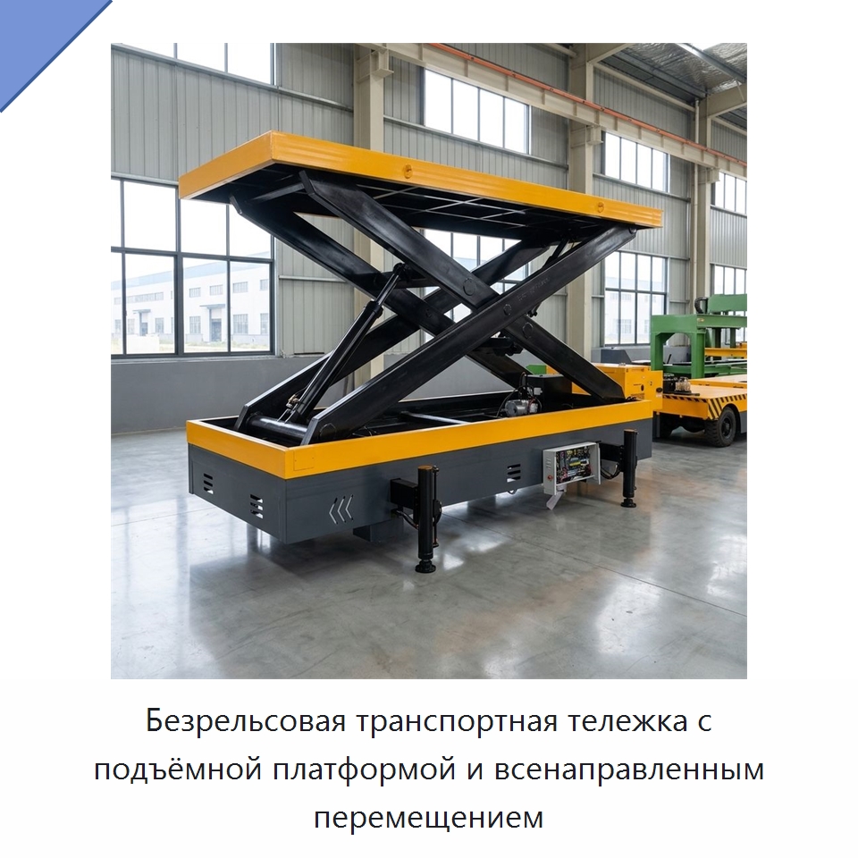 Безрельсовая транспортная тележка с подъёмной платформой и всенаправленным перемещением — Прочее подъемно-транспортное оборудование