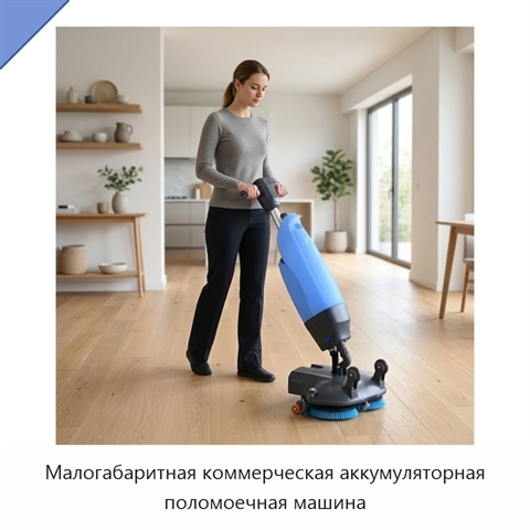 Малогабаритная коммерческая аккумуляторная поломоечная машина