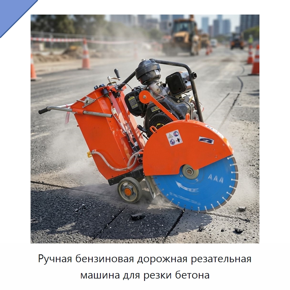 Ручная бензиновая дорожная резательная машина для резки бетона — Дорожная техника