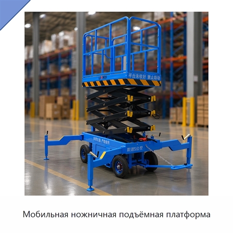 Мобильная ножничная подъёмная платформа