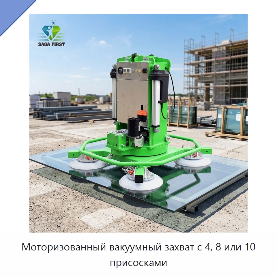 Моторизованный вакуумный захват с 4, 8 или 10 присосками — Вакуумные грузозахваты