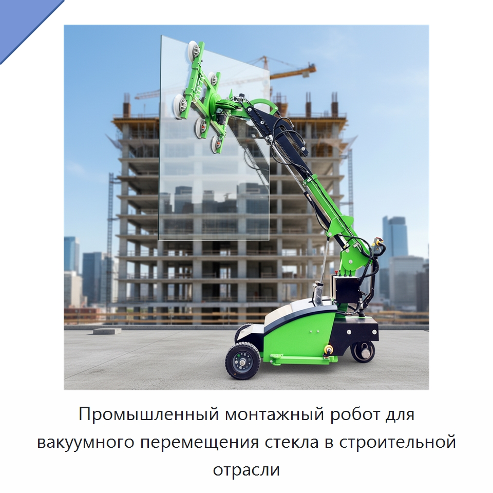 Промышленный монтажный робот для вакуумного перемещения стекла в строительной отрасли — Вакуумные грузозахваты