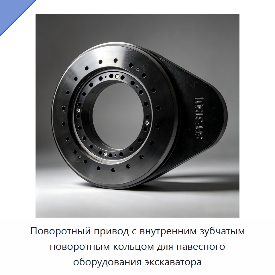 Поворотный привод с внутренним зубчатым поворотным кольцом для навесного оборудования экскаватора — Сопутствующая продукция для солнечной энергетики