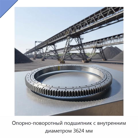 Опорно-поворотный подшипник с внутренним диаметром 3624 мм