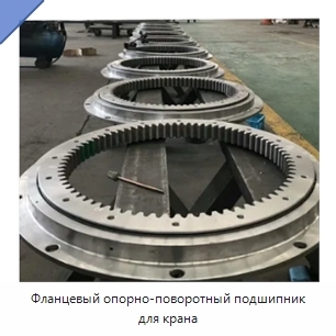 Фланцевый опорно-поворотный подшипник для крана