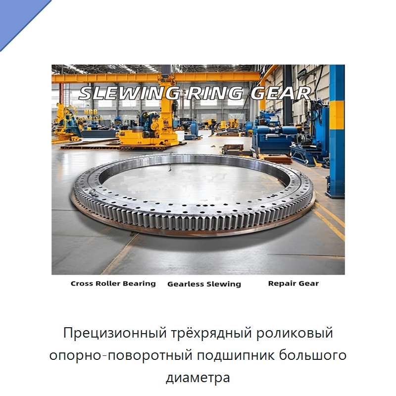 Прецизионный трёхрядный роликовый опорно-поворотный подшипник большого диаметра — Опорно-поворотные подшипники