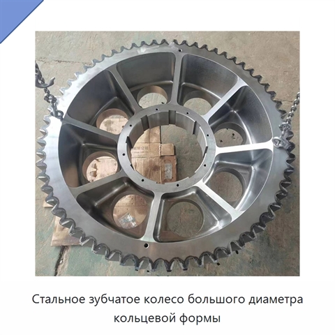 Стальное зубчатое колесо большого диаметра кольцевой формы