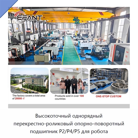 Высокоточный однорядный перекрестно-роликовый опорно-поворотный подшипник P2/P4/P5 для робота