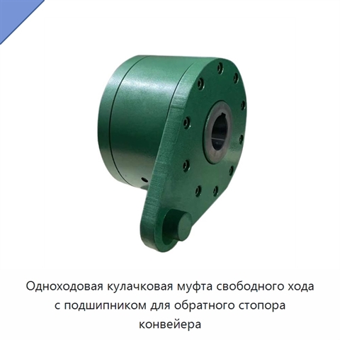 Одноходовая кулачковая муфта свободного хода с подшипником для обратного стопора конвейера