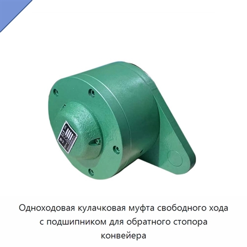 Одноходовая кулачковая муфта свободного хода с подшипником для обратного стопора конвейера