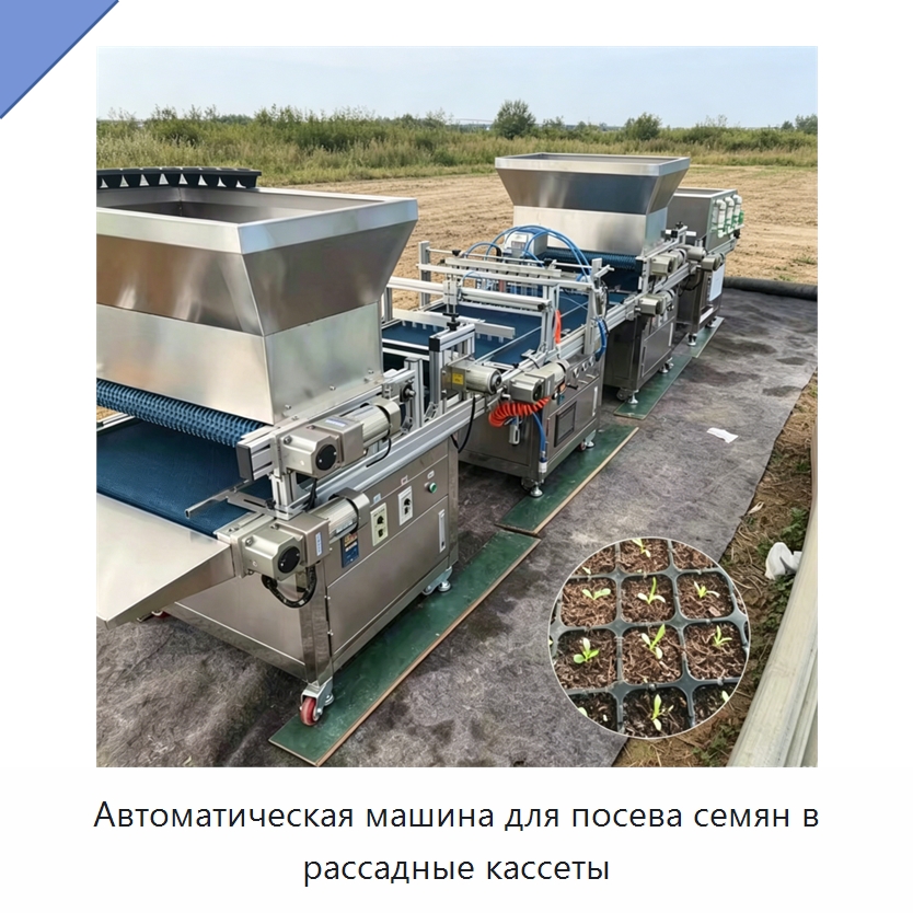 Автоматическая машина для посева семян в рассадные кассеты — Сельскохозяйственные машины