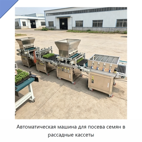 Автоматическая машина для посева семян в рассадные кассеты