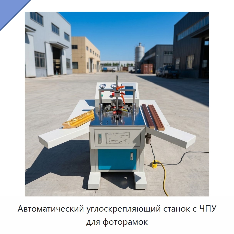 Автоматический углоскрепляющий станок с ЧПУ для фоторамок — Деревообрабатывающее оборудование