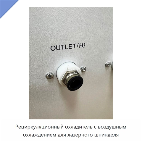 Рециркуляционный охладитель с воздушным охлаждением для лазерного шпинделя