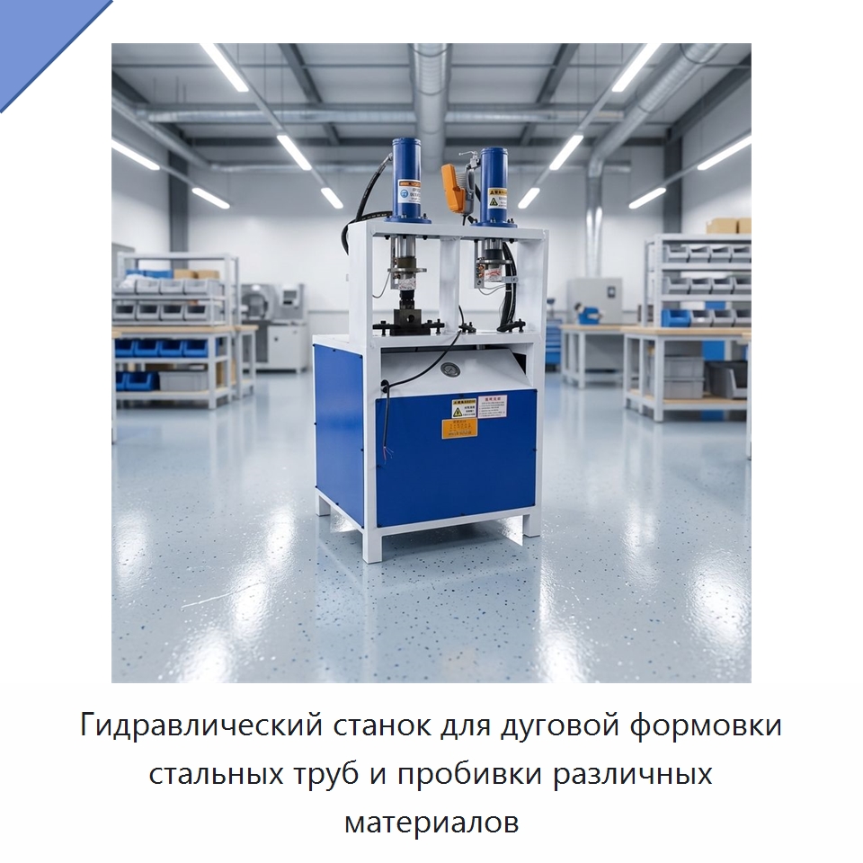 Гидравлический станок для дуговой формовки стальных труб и пробивки различных материалов — Пробивные станки