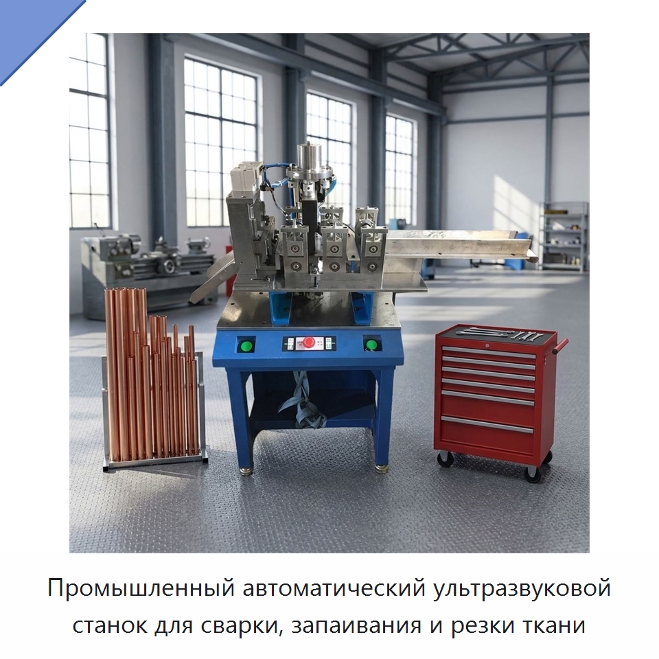 Промышленный автоматический ультразвуковой станок для сварки, запаивания и резки ткани — Оборудование для металлообработки и металлургии