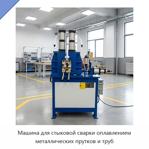 Машина для стыковой сварки оплавлением металлических прутков и труб