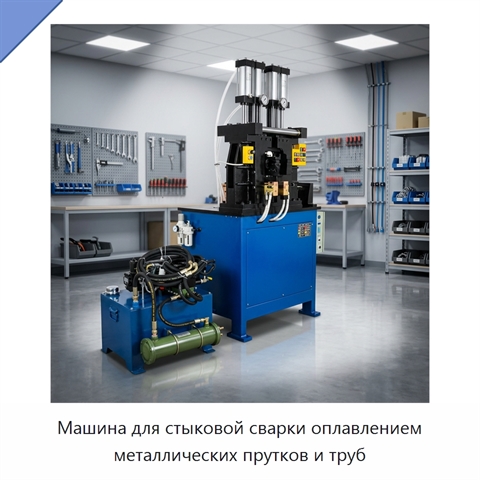 Машина для стыковой сварки оплавлением металлических прутков и труб