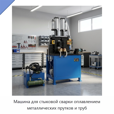 Машина для стыковой сварки оплавлением металлических прутков и труб