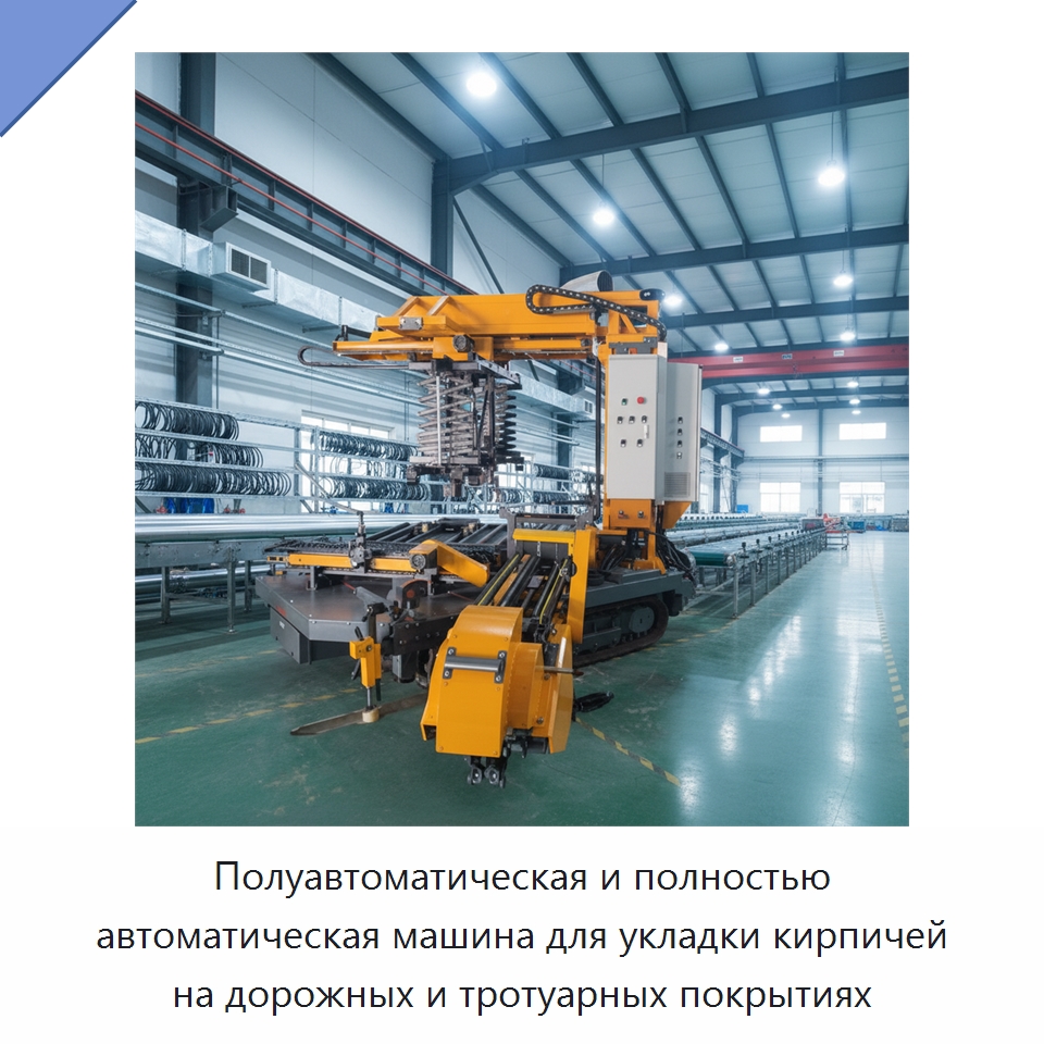 Полуавтоматическая и полностью автоматическая машина для укладки кирпичей на дорожных и тротуарных покрытиях — Дорожная техника