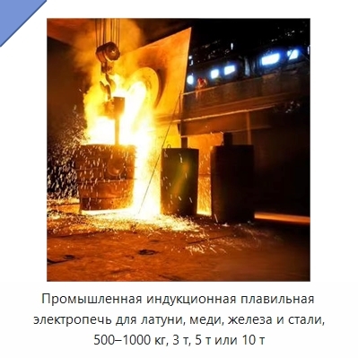 Промышленная индукционная плавильная электропечь для латуни, меди, железа и стали, 500–1000 кг, 3 т, 5 т или 10 т