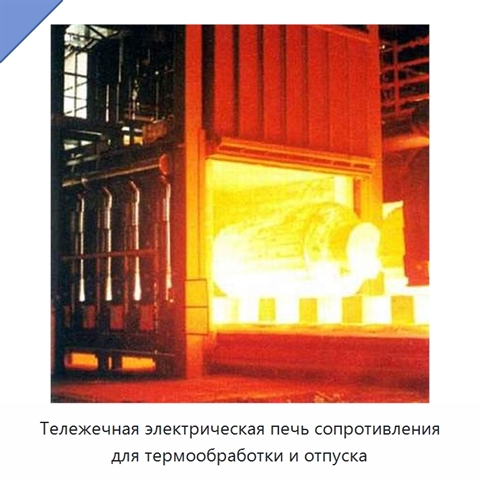 Тележечная электрическая печь сопротивления для термообработки и отпуска