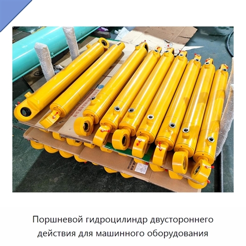Поршневой гидроцилиндр двустороннего действия для машинного оборудования