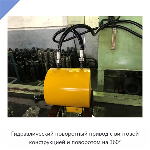 Гидравлический поворотный привод с винтовой конструкцией и поворотом на 360°