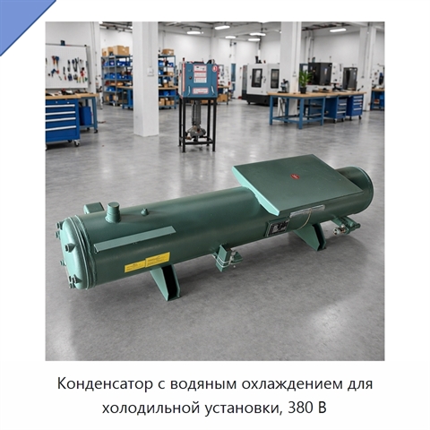 Конденсатор с водяным охлаждением для холодильной установки, 380 В